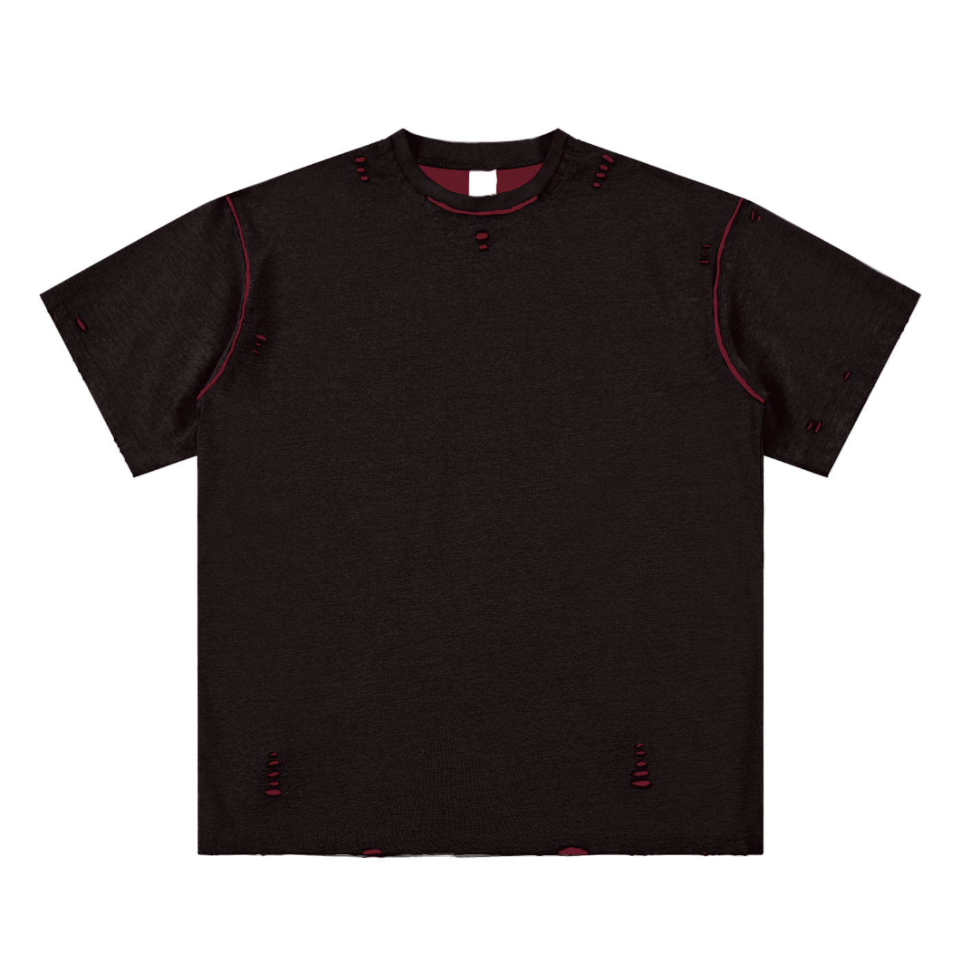 Lord your God Hand-frayed Reversible T-shirt