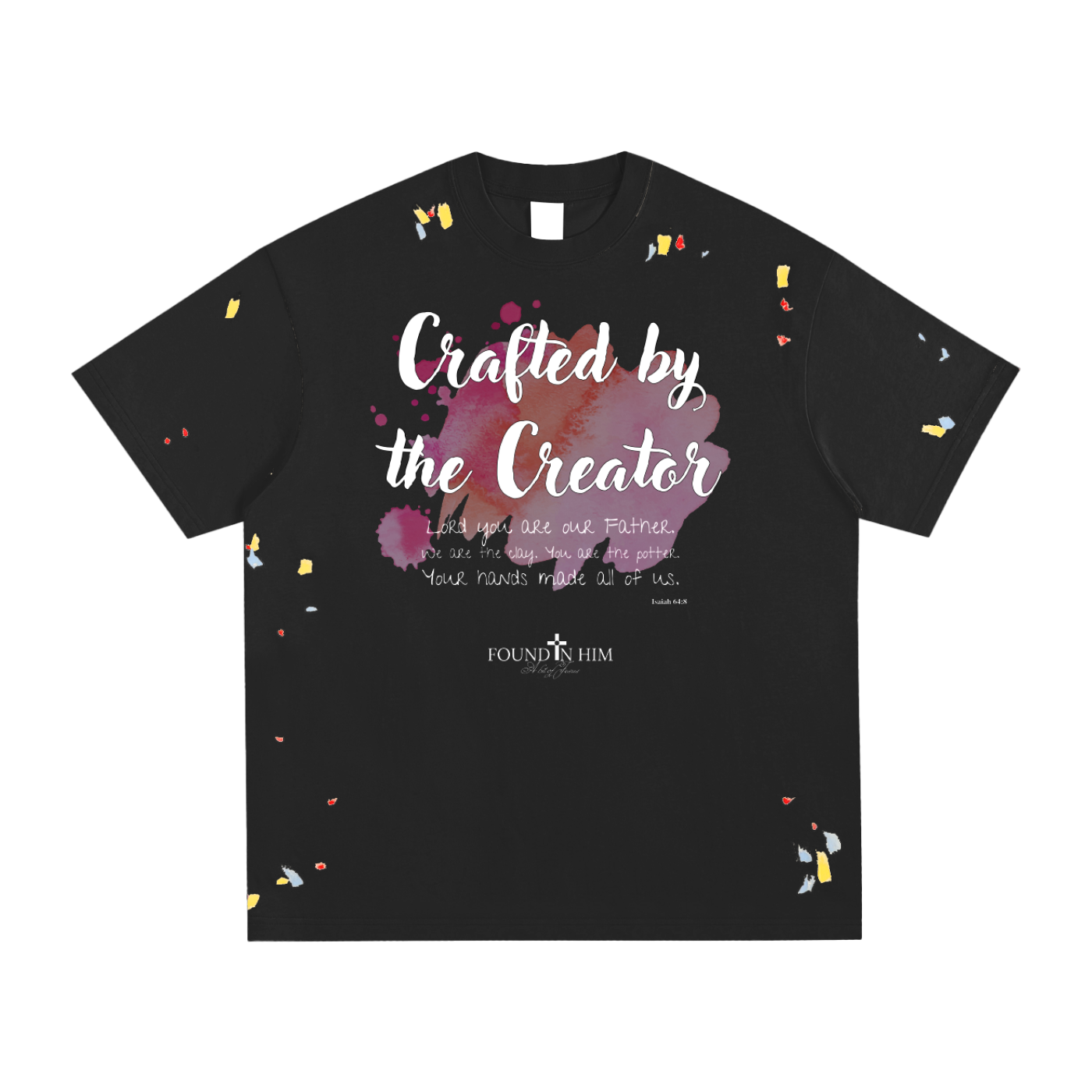 Crafted by the Creator Paint Splatter T-Shirt